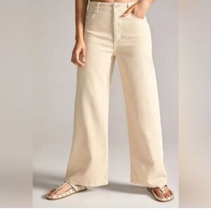 Pilcro The Annie Wide Leg Women's Cream Pants